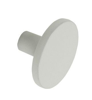 Knob, Zinc Alloy, Ø 41 mm, Brushed nickel
