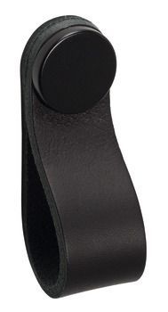 Loop Handle, 70 x 22 mm, Flexa Black leather / Black
