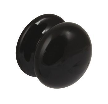 Knob, Ceramic, Ø 38 mm, Victoria Black Knob, Ceramic, Ø 38 mm, Victoria Black