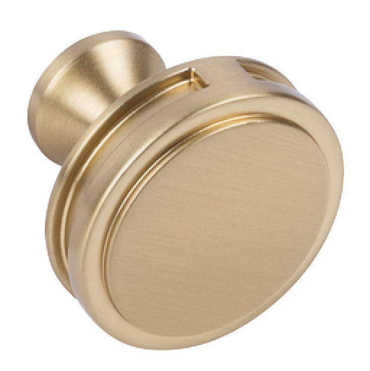 Knob, Zinc Alloy, Ø 35 mm, Oberon Golden champagne