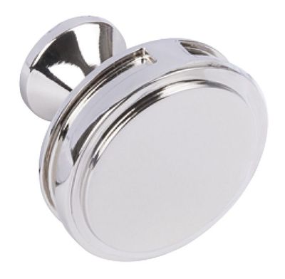 Knob, Zinc Alloy, Ø 35 mm, Oberon Polished nickel