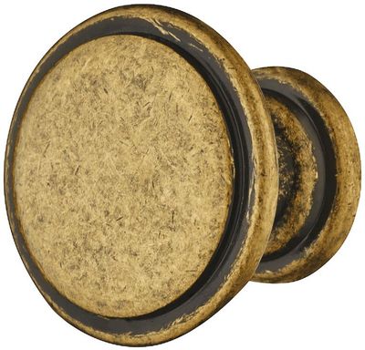 Knob, Zinc Alloy, Ø 30 mm, Angus Antique brass