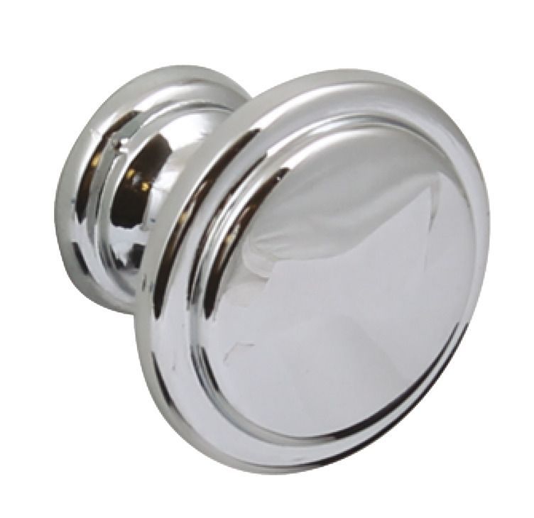 Knob, Zinc Alloy, Ø 30 mm, Angus Polished chrome