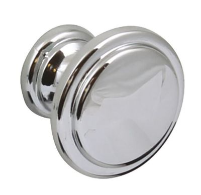 Knob, Zinc Alloy, Ø 30 mm, Angus Polished chrome