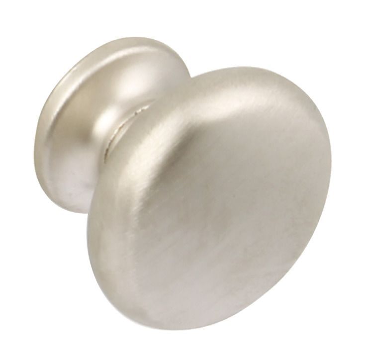 Knob, Zinc Alloy, Ø 30 mm, Coco Stainless steel effect