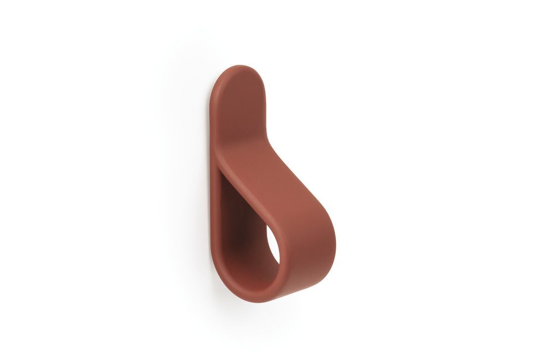 Belt Knob, Zinc Alloy Volcano red