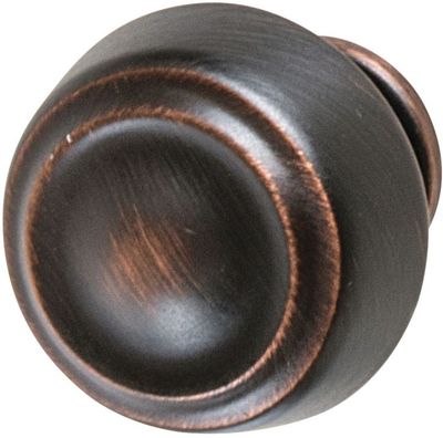 Knob, Zinc Alloy, Ø 30 mm, Kane Oil rubbed bronze