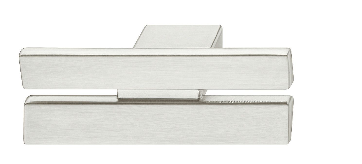Knob, Zinc Alloy, Split Brushed nickel plated