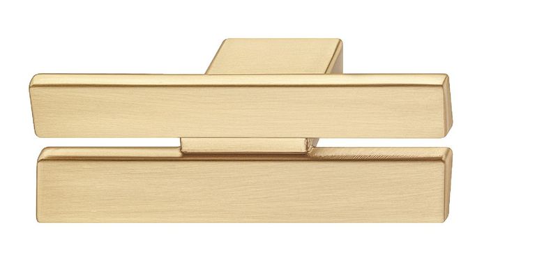 Knob, Zinc Alloy, Split Brushed gold coloured