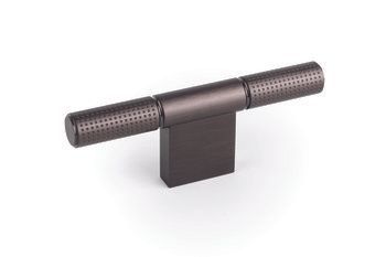 T Knob, Aluminum, Point Titanium black