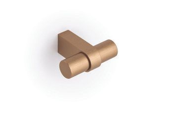 T Knob, Aluminum, Torre Brushed brass cava