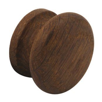 Knob, Oak, Smoked Finish, Shaker Ø 55 mm