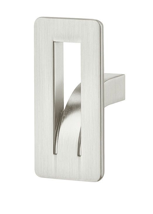 Knob, Zinc Alloy, Hafele Design, Inverto Brushed nickel, Length 52 mm