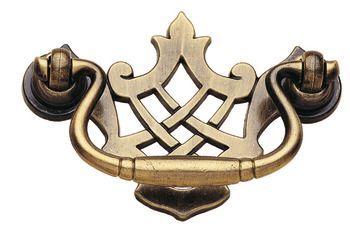 Drop Handle, Zinc Alloy, Fixing Centres 64 mm, Caxton Bronzed and brushed