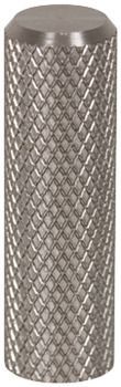 Knob, Aluminium, Ø 10 mm, Graf 2 Stainless steel effect