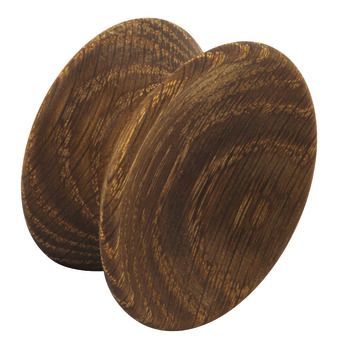 Knob, Oak/Walnut, Ø 56 mm, Yoyo Smoked oak finish, FSC® certified