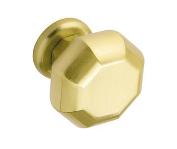 Knob, Zinc alloy, Ø 25 mm, Allaro Brushed brass plated