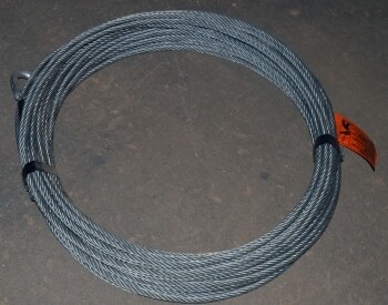 Wire 3/8 x 120&#39; 6/26 IWRC GalvC/W  3/8 Thimble  (53)