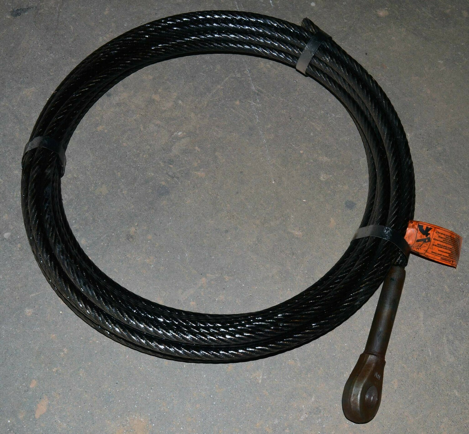 Wire 5.8x 92&#39; 826 IWRC Galv CW  Socket one end  (38)