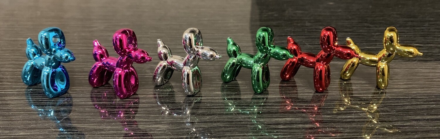 【新色】バルーン犬　キーホルダーメタリックカラー単品【本体500円】