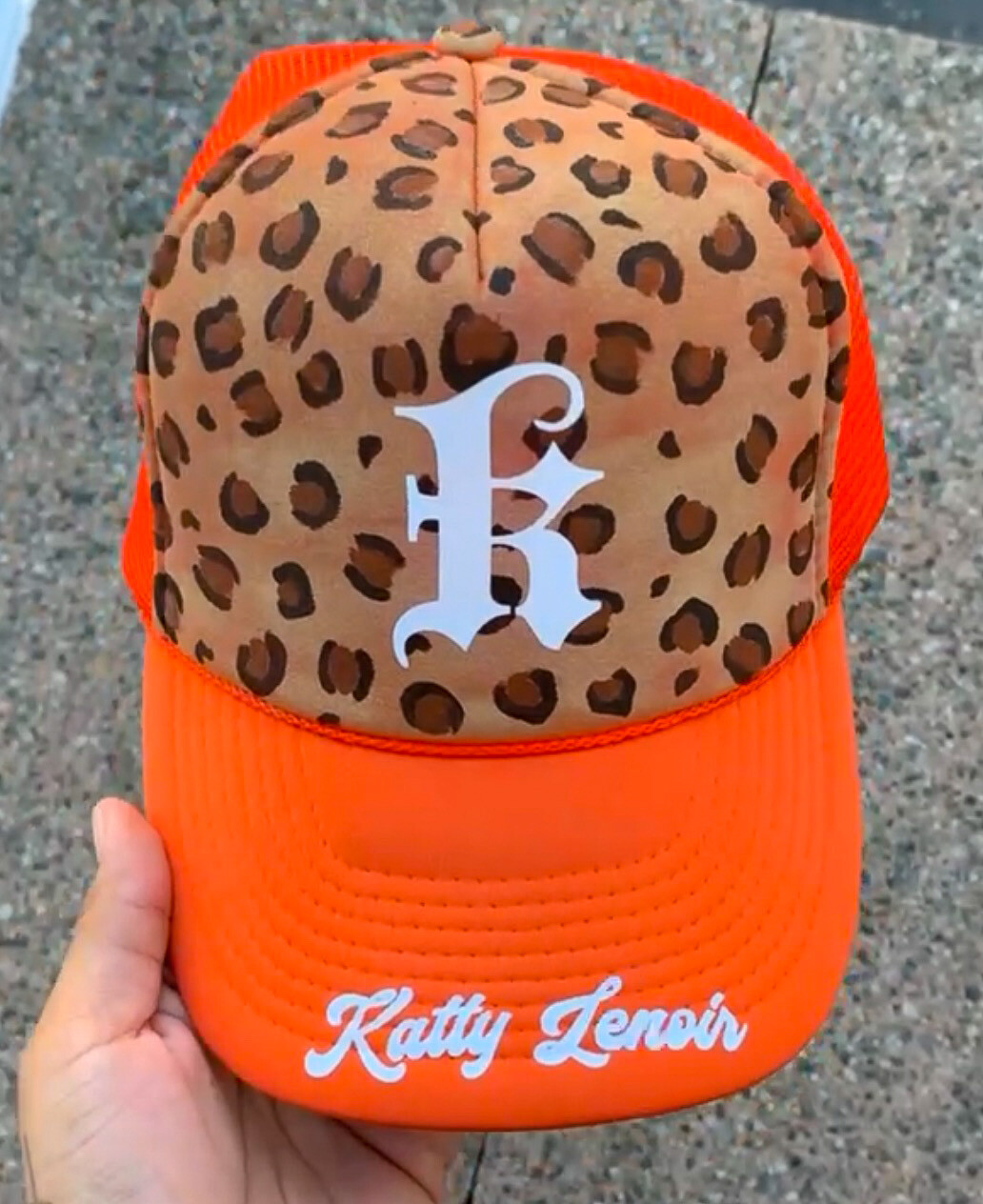 Katty Lenoir Leopard Trucker Hats
