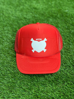 Red Katty Lenoir Logo Trucker Hat