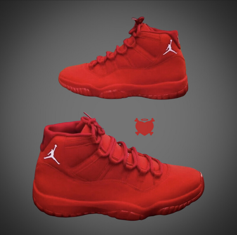 Matte Fire Red Jordan 11