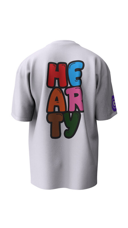 White/ HEARTY T-Shirt