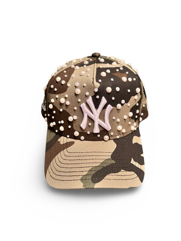 Camo & Pearl ‘NY’ Hat