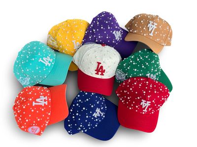 Custom LA & NY Pearl Hats w/ Diamond logo