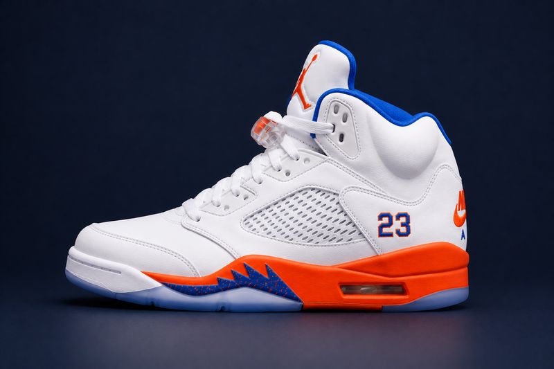 NY Knicks Jordan 5s “White”