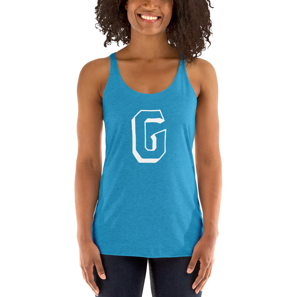 GRIT "White G | Athlete" Women's Tri-Blend Tank