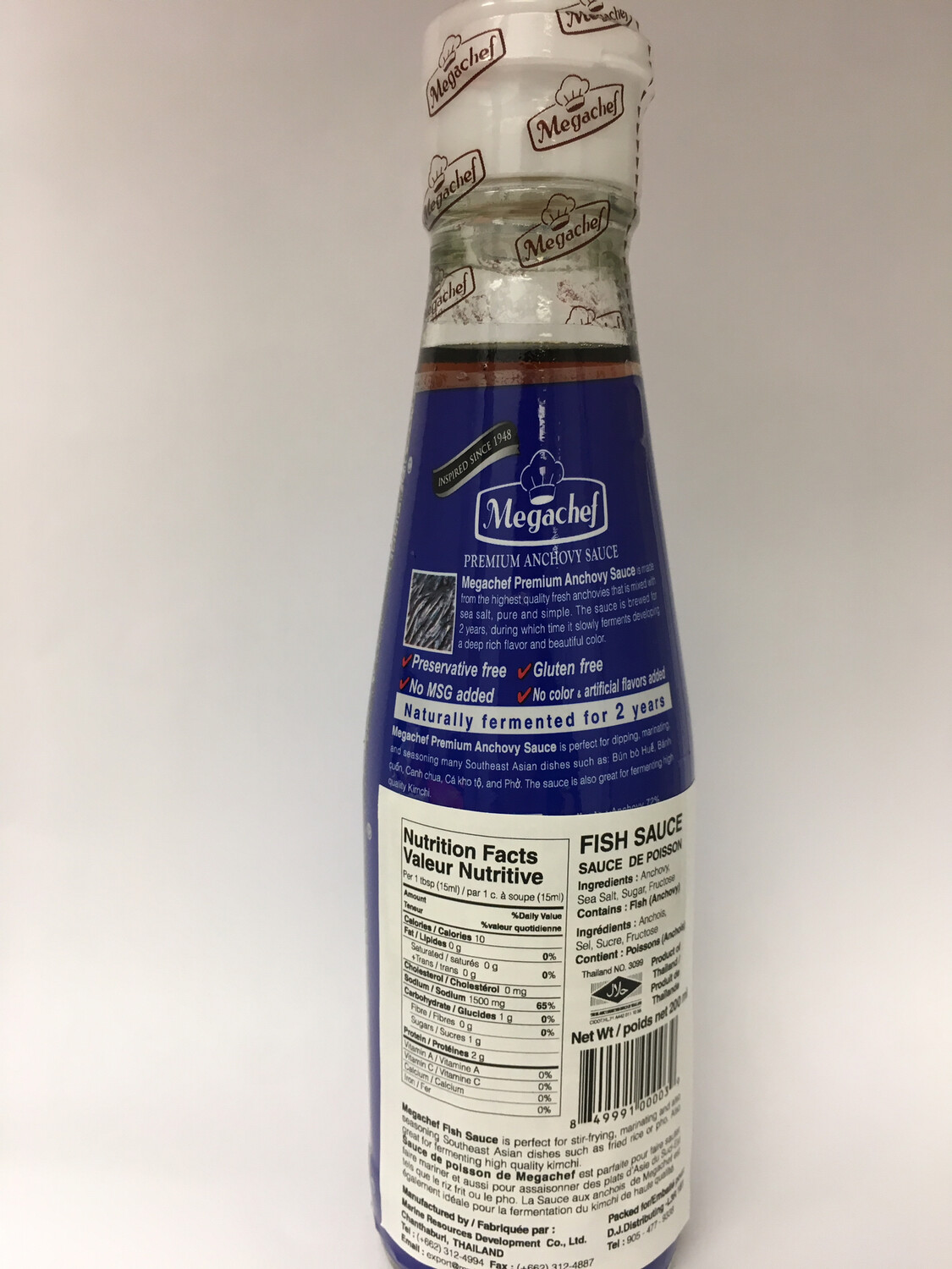 MEGACHEF PREMIUM FISH SAUCE 12X200ML