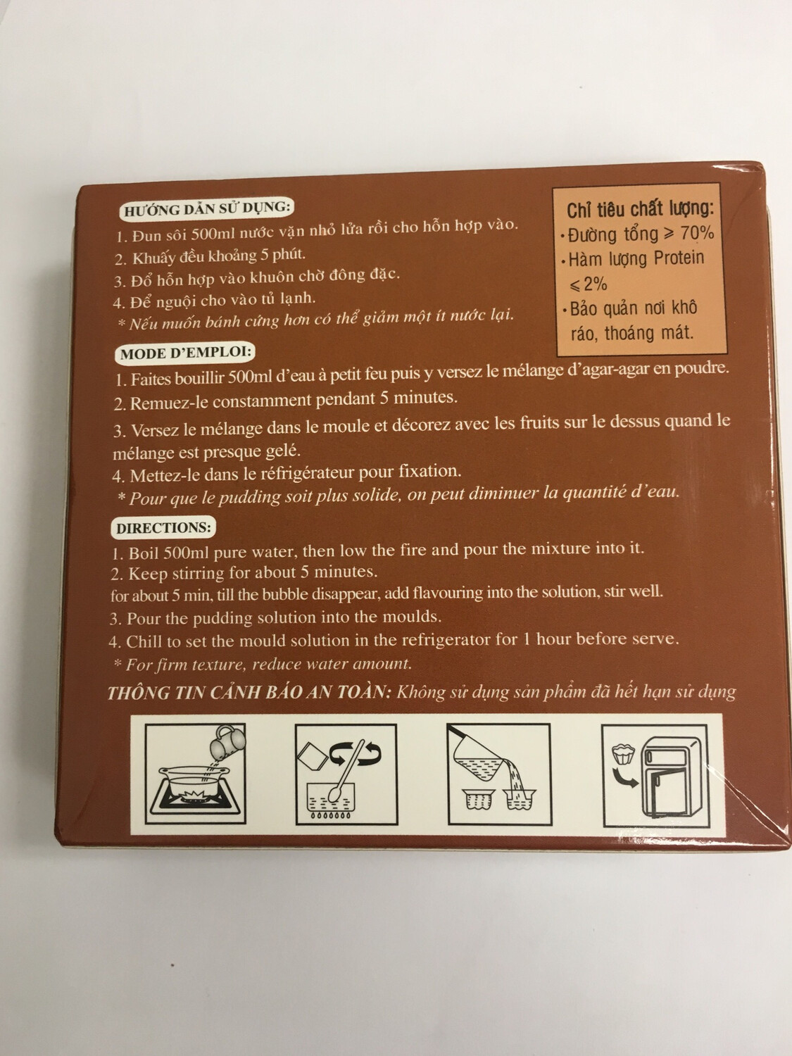 3K JELLY POWDER CHOCOLATE 30X140G