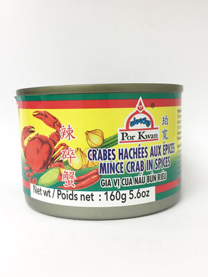 PORKWAN MINCE CRAB IN SPICES 48X160G