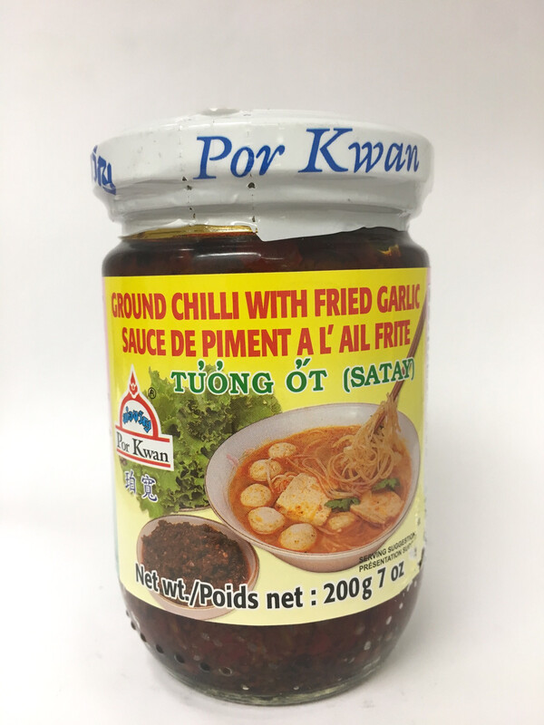 PORKWAN GROUND CHILLI WITH FRIED GARLIC 24X200G