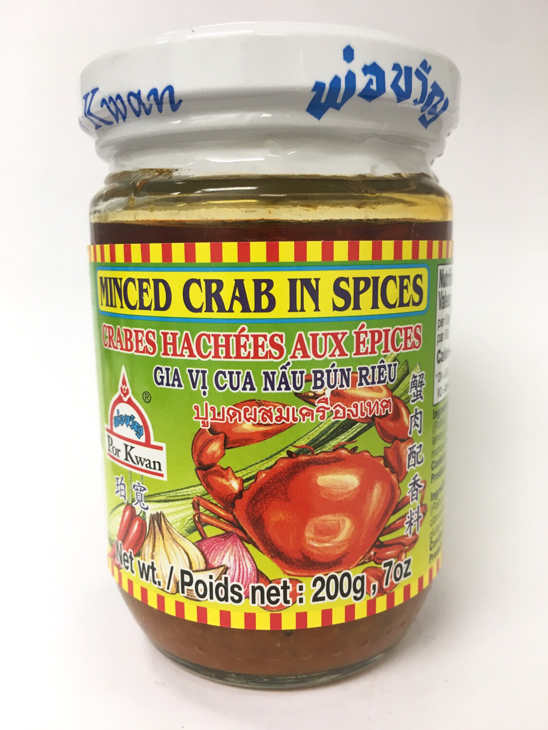 PORKWAN BOTTLE MINCE CRAB IN SPICES 24X200G