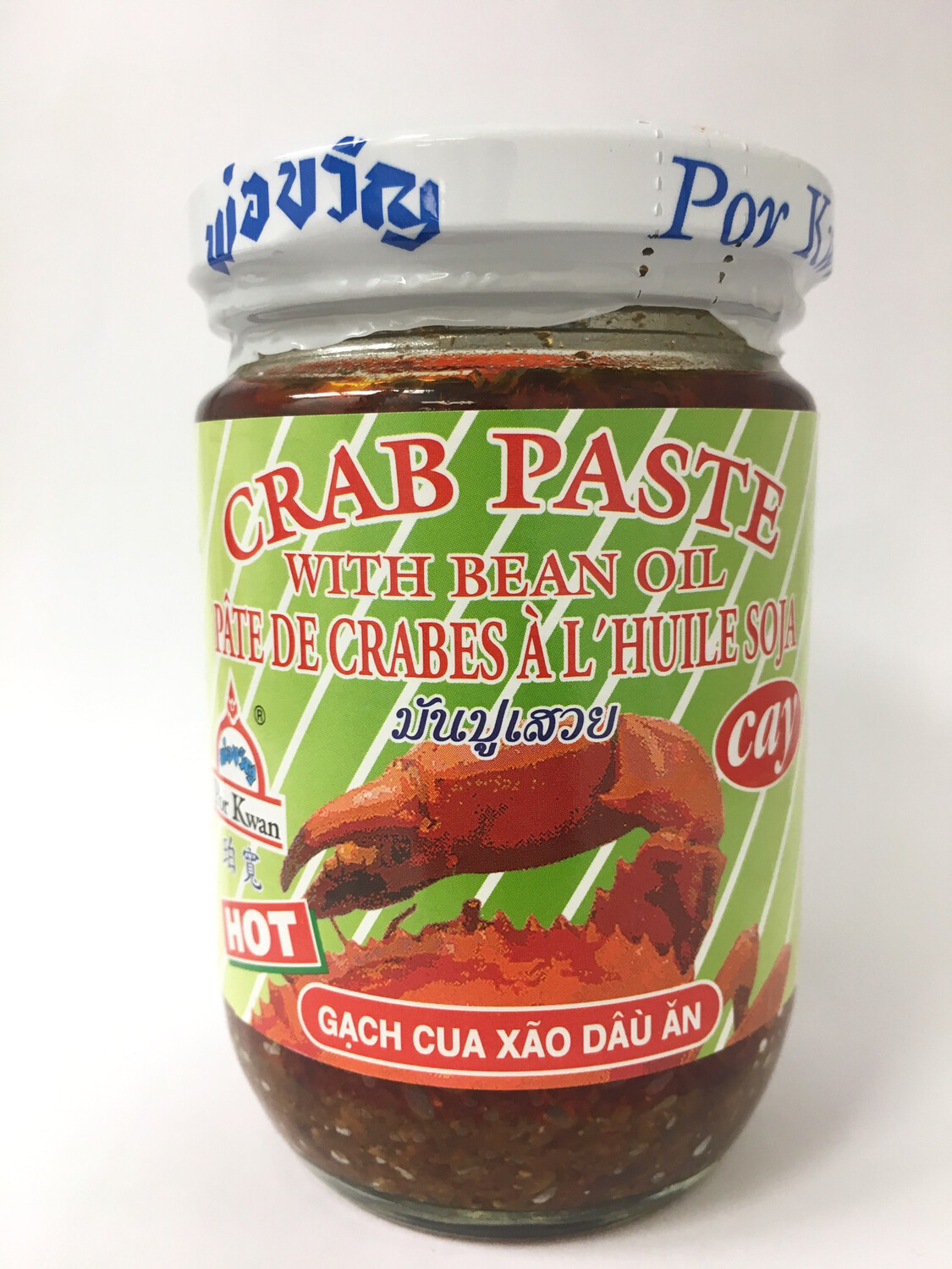PORKWAN HOT CRAB PASTE WITH BEAN OIL 24X200G