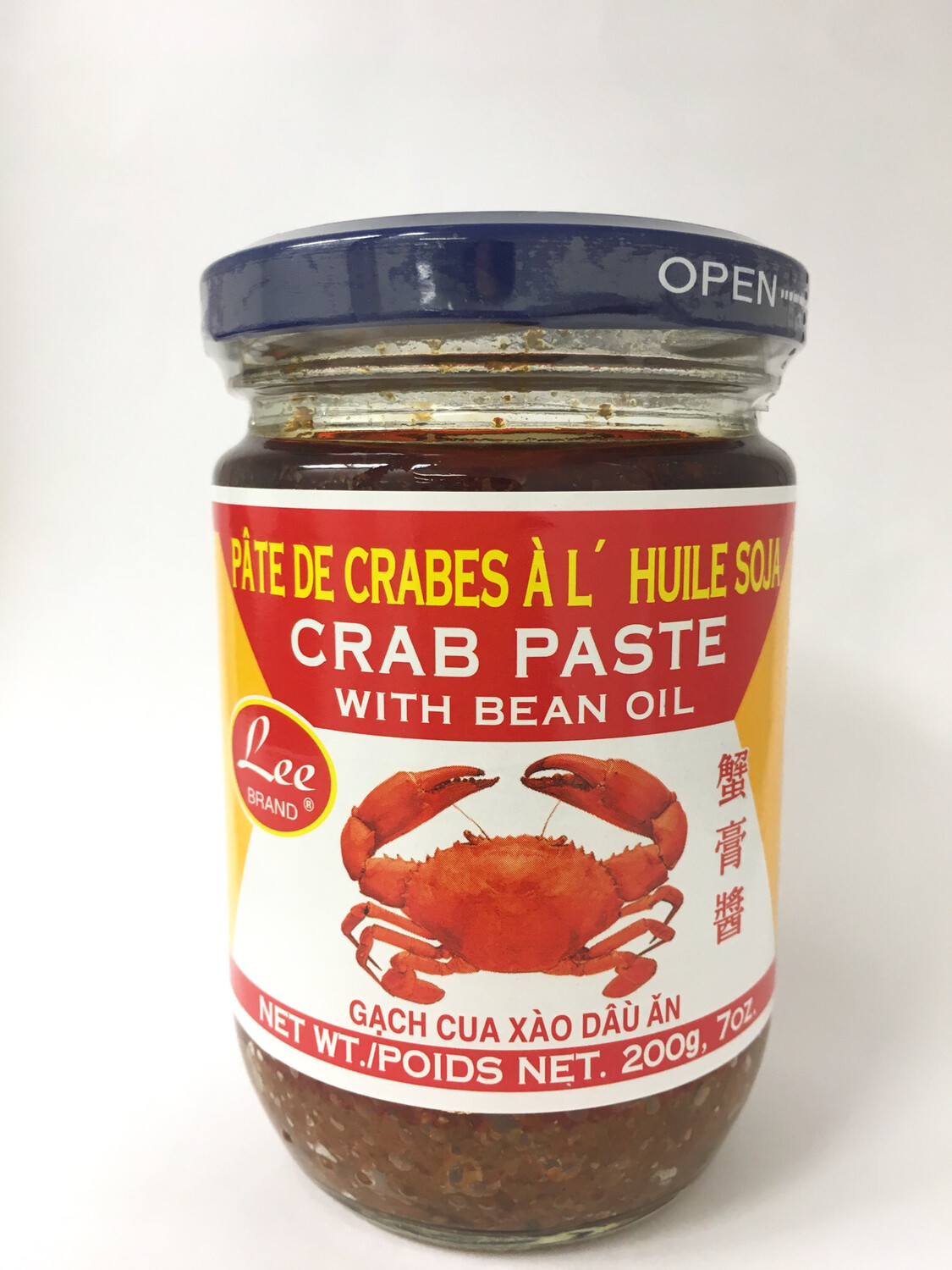 LEE CRAB PASTE WITH BEAN OIL 24X200G