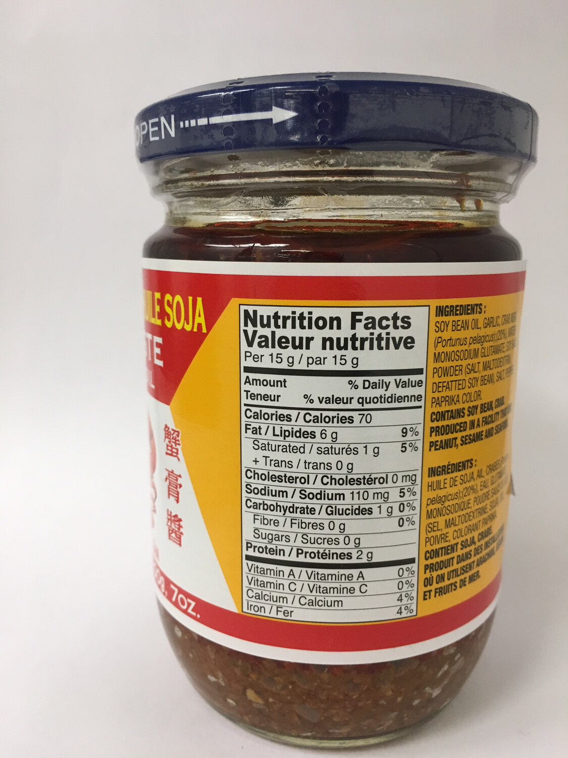 LEE CRAB PASTE WITH BEAN OIL 24X200G