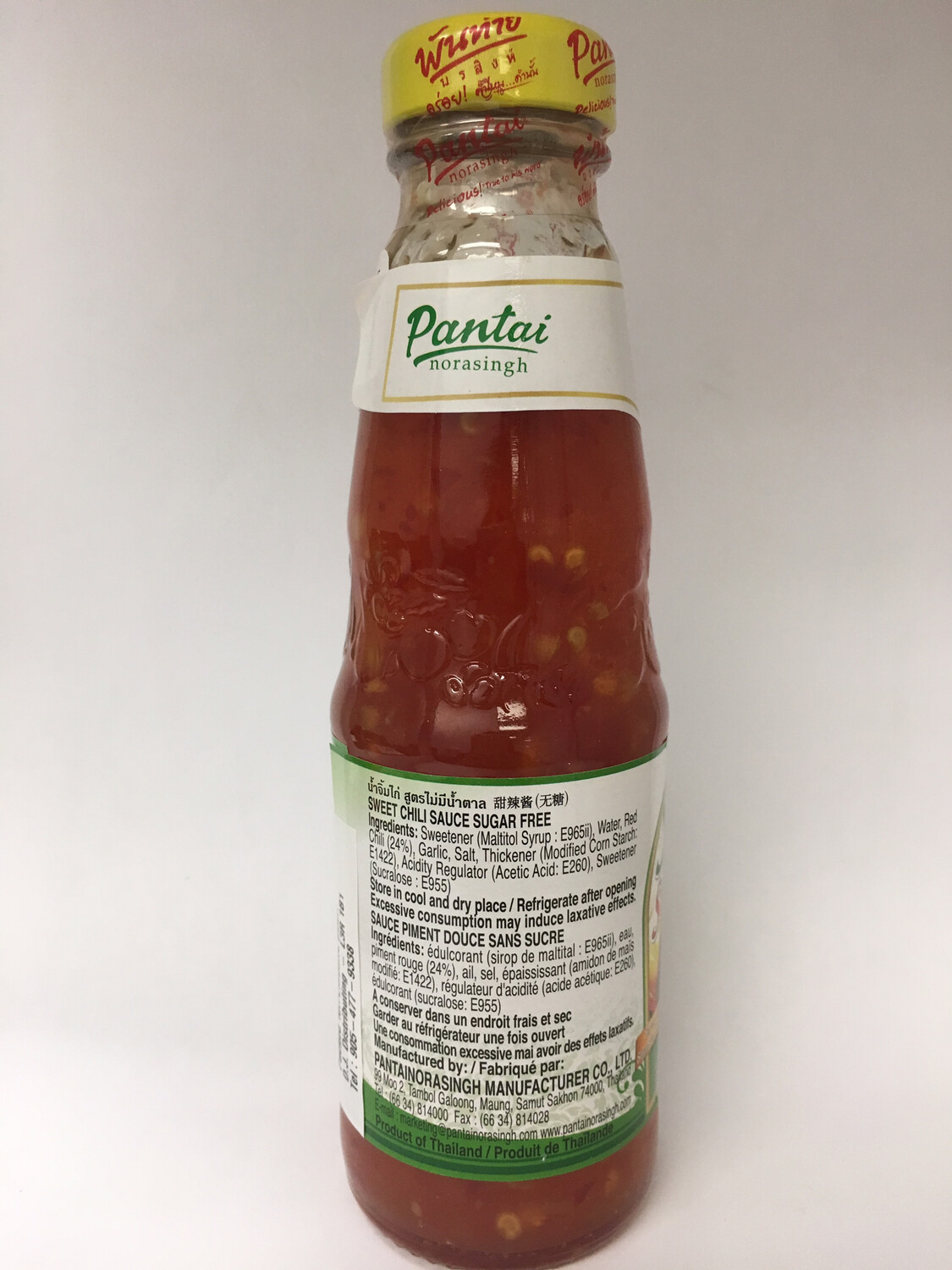 PANTAI SWEET CHILI SAUCE (SUGARFREE) 12X200ML