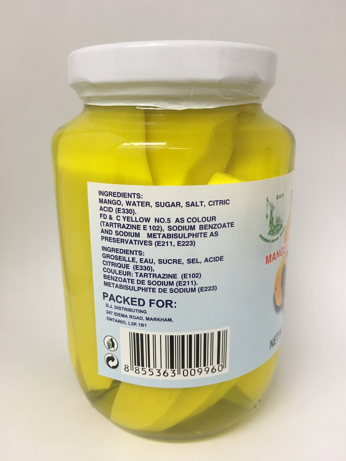 PHOENIX PICKLED SWEET &amp; SOUR MANGO 24X454G