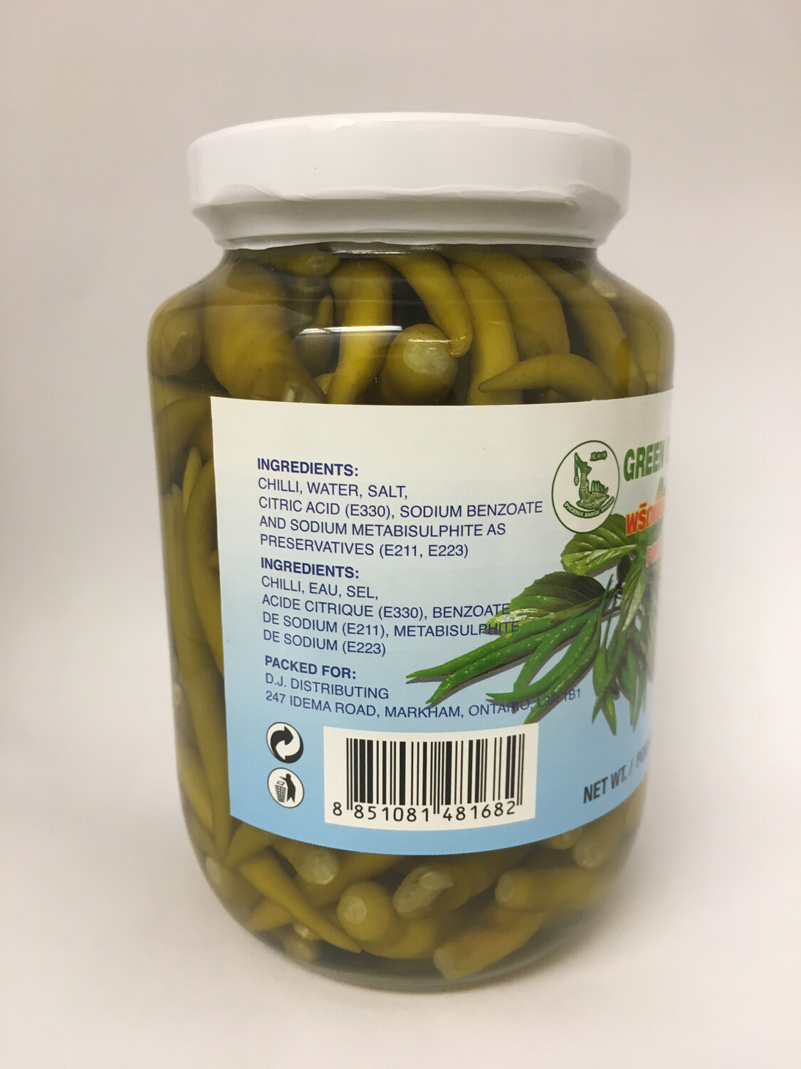PHOENIX GREEN CHILLI IN VINEGAR 24X565G
