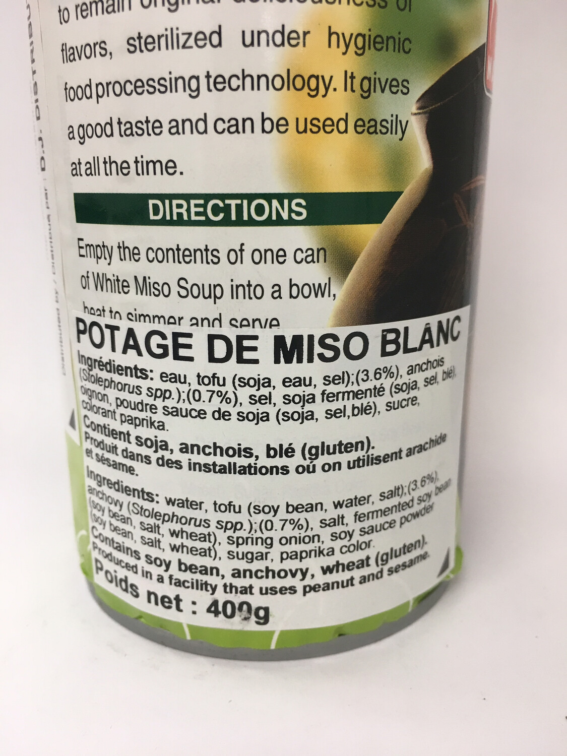 NARA WHITE MISO SOUP WITH TOFU 24X400G