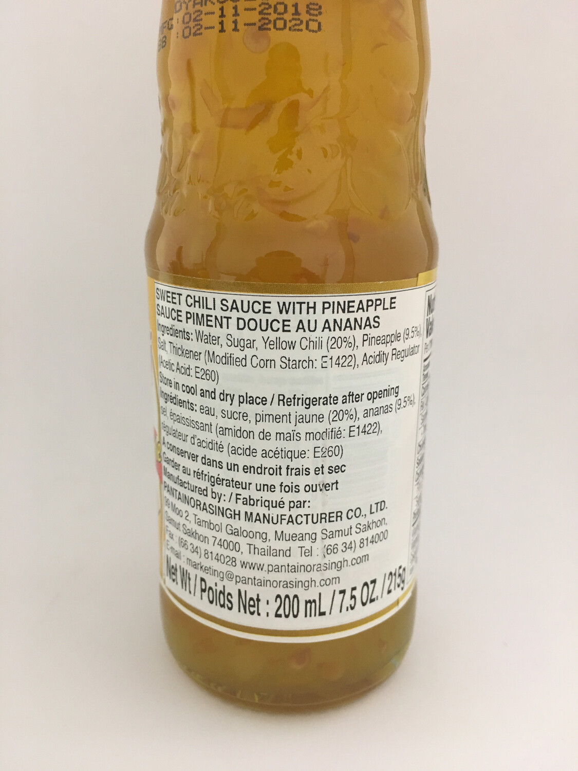 PANTAI SWEET CHILI SAUCE WITH PINEAPPLE 12X200ML
