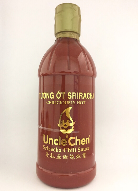 UNCLE CHEN EXTRA HOT SRIRACHA CHILI SAUCE 12X17OZ