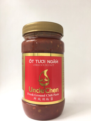 UNCLE CHEN CHILI SAUCE 24X8OZ