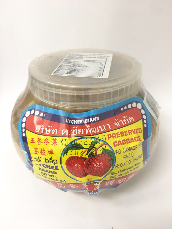 LYCHEE BRAND PRESERVED CABBAGE 12X400G