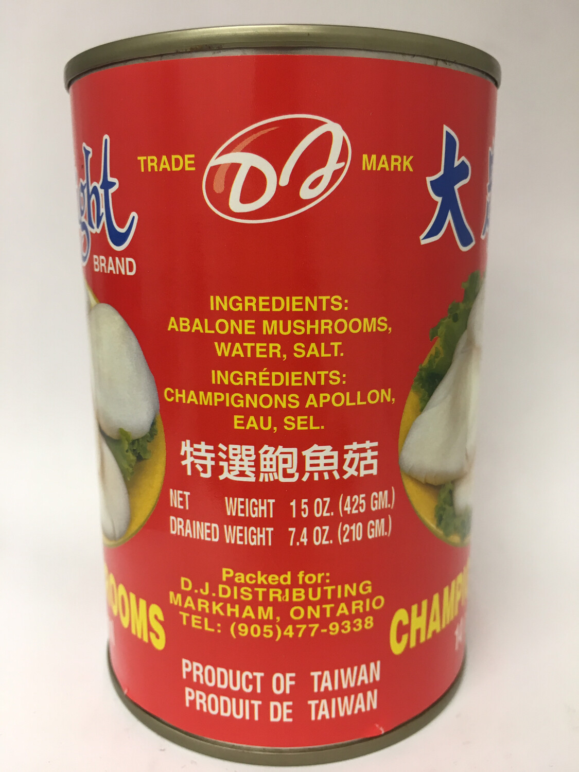 CHINA DELIGHT ABALONE MUSHROOM 24X15OZ
