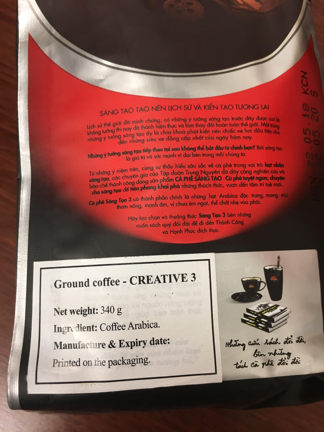 TRUNG NGUYEN CREATIVE COFFEE 3 30X340G